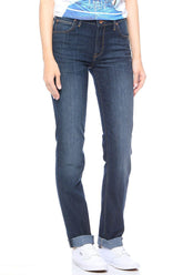 Spodnie Jeansowe Damskie Lee Marion Straight Evening Blue L301AAKS